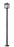 1 Light Outdoor Post Mounted Fixture | 554PHBS-536P-BK