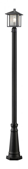 1 Light Outdoor Post Mounted Fixture | 554PHM-519P-BK