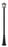 1 Light Outdoor Post Mounted Fixture | 554PHM-519P-BK