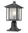1 Light Outdoor Pier Mounted Fixture | 554PHM-533PM-BK