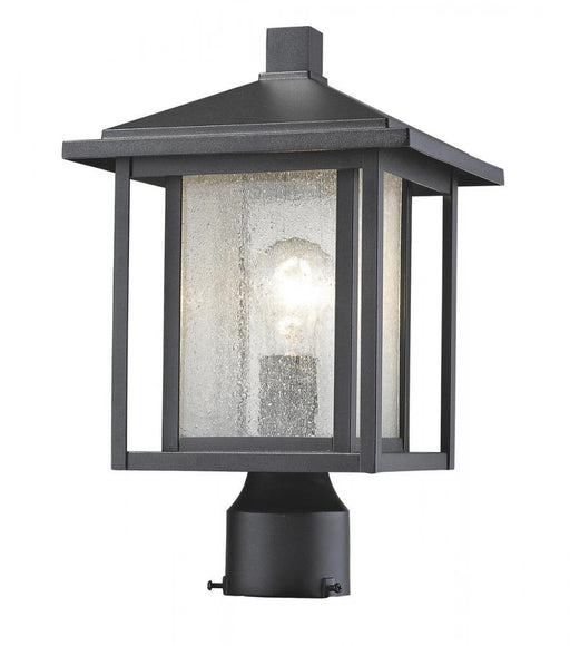 1 Light Outdoor Post Mount Fixture | 554PHM-BK