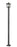 1 Light Outdoor Post Mounted Fixture | 554PHMS-536P-BK