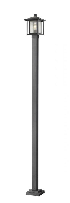 1 Light Outdoor Post Mounted Fixture | 554PHMS-536P-BK