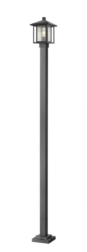 1 Light Outdoor Post Mounted Fixture | 554PHMS-536P-BK