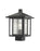 1 Light Outdoor Post Mount Fixture | 554PHMS-BK