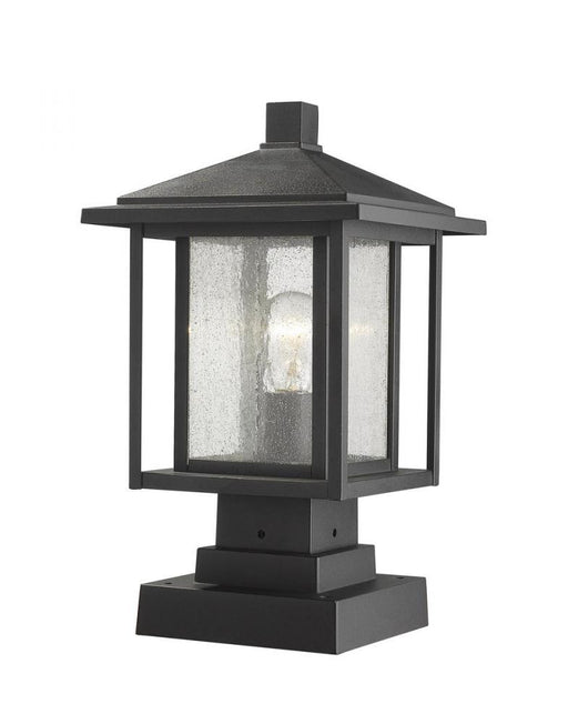 1 Light Outdoor Pier Mounted Fixture | 554PHMS-SQPM-BK