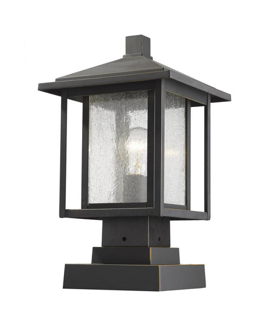 1 Light Outdoor Pier Mounted Fixture | 554PHMS-SQPM-ORB