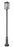 3 Light Outdoor Post Mounted Fixture | 554PHXLR-518P-BK