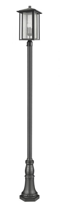 3 Light Outdoor Post Mounted Fixture | 554PHXLR-518P-BK