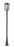 3 Light Outdoor Post Mounted Fixture | 554PHXLR-519P-BK