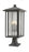 3 Light Outdoor Pier Mounted Fixture | 554PHXLR-533PM-ORB
