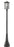 3 Light Outdoor Post Mounted Fixture | 554PHXLR-564P-BK