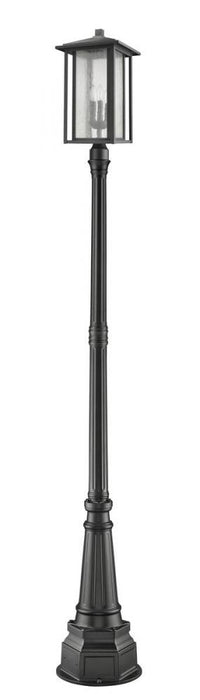 3 Light Outdoor Post Mounted Fixture | 554PHXLR-564P-BK