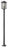 3 Light Outdoor Post Mounted Fixture | 554PHXLS-536P-BK