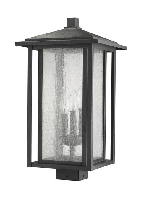 3 Light Outdoor Post Mount Fixture | 554PHXLS-BK