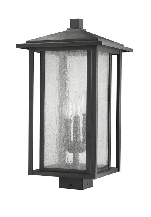 3 Light Outdoor Post Mount Fixture | 554PHXLS-BK