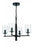 Craftmade Hailie 4 Light Chandelier in Flat Black