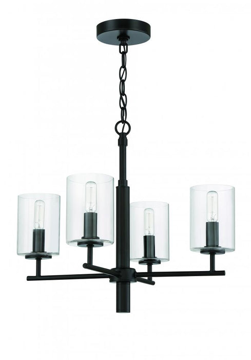 Craftmade Hailie 4 Light Chandelier in Flat Black