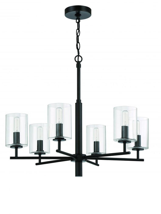 Craftmade Hailie 6 Light Chandelier in Flat Black