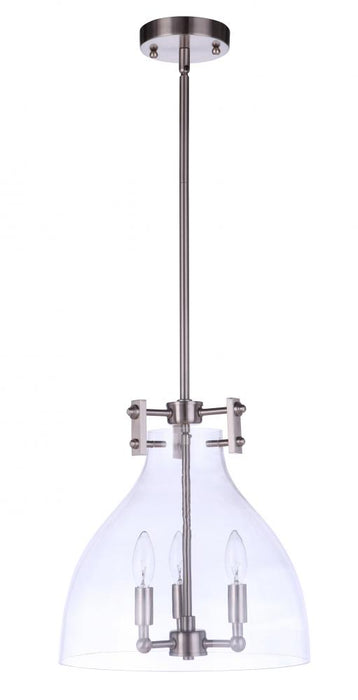 Craftmade Chardonnay 3 Light Pendant in Brushed Polished Nickel