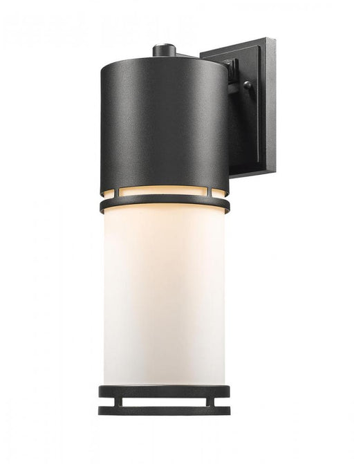 1 Light Outdoor Wall Light | 560B-BK-LED