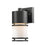 1 Light Outdoor Wall Light | 560S-BK-LED