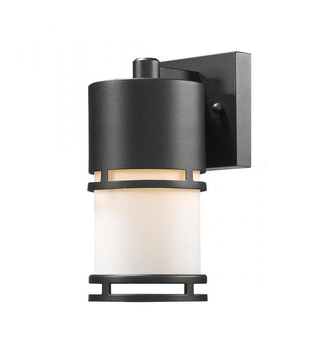 1 Light Outdoor Wall Light | 560S-BK-LED