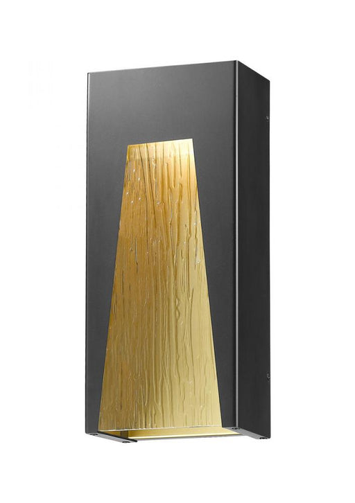1 Light Outdoor Wall Light | 561B-BK-GD-CSL-LED