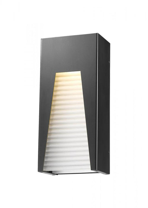 1 Light Outdoor Wall Light | 561M-BK-SL-FRB-LED
