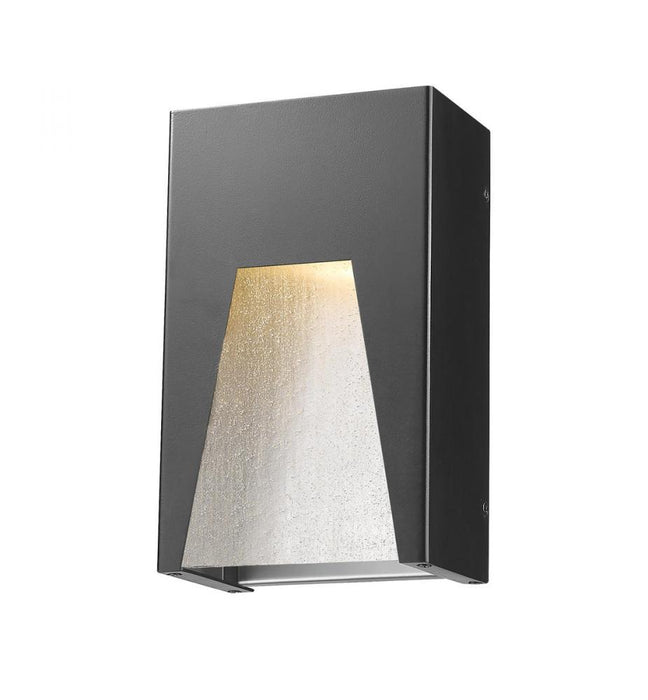 1 Light Outdoor Wall Light | 561S-BK-SL-SDY-LED