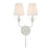 Broche 2 Light Matte White Sconce | 562-MT