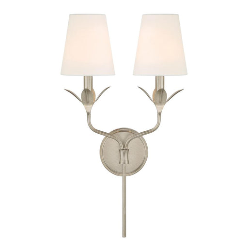 Broche 2 Light Antique Silver Sconce | 562-SA