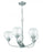 Craftmade Glenda 5 Light Chandelier in Brushed Polished Nickel