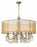 Hampton 8 Light Drum Shade Antique Brass Chandelier | 5628-AB