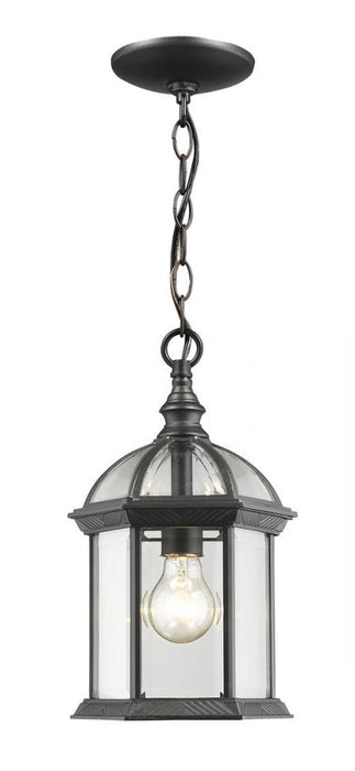 1 Light Outdoor Chain Mount Ceiling Fixture | 563CHM-BK