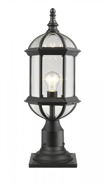 1 Light Outdoor Pier Mounted Fixture | 563PHM-533PM-BK