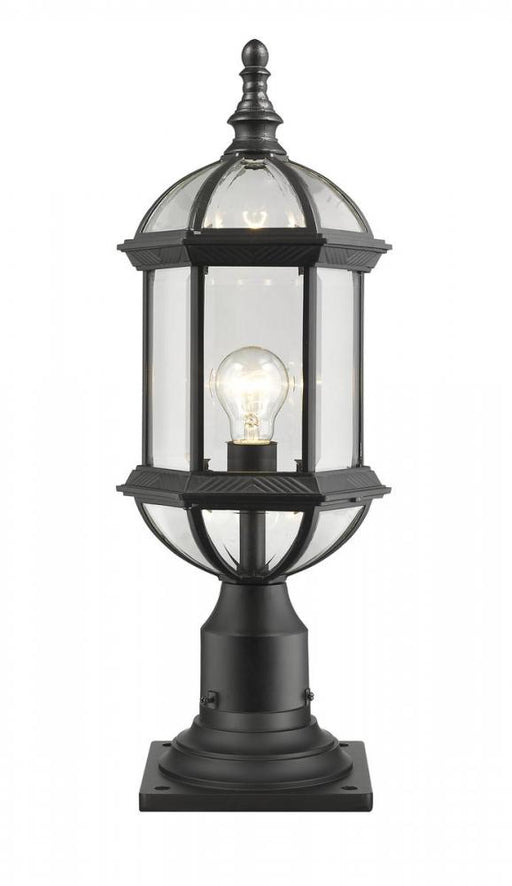 1 Light Outdoor Pier Mounted Fixture | 563PHM-533PM-BK