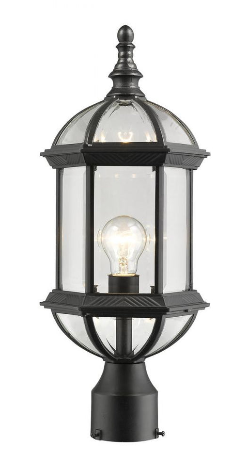 1 Light Outdoor Post Mount Fixture | 563PHM-BK