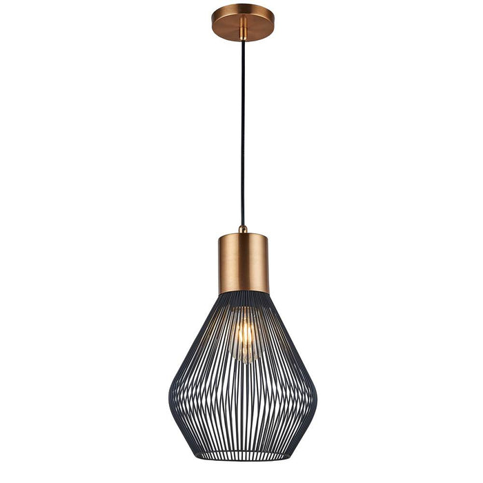 Dainolite 1 Light Incandescent Pendant, Vintage Bronze Finish