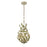 Broche 9'' Champagne Green Tea Chandelier | 565-CT
