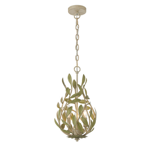 Broche 9'' Champagne Green Tea Chandelier | 565-CT