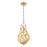 Broche 9'' Antique Gold Chandelier | 565-GA