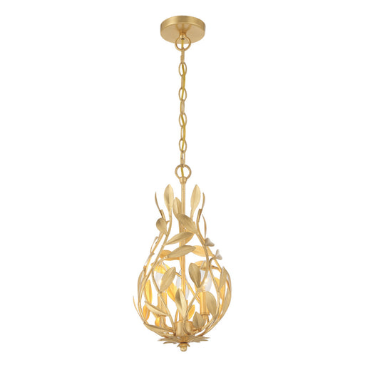 Broche 9'' Antique Gold Chandelier | 565-GA