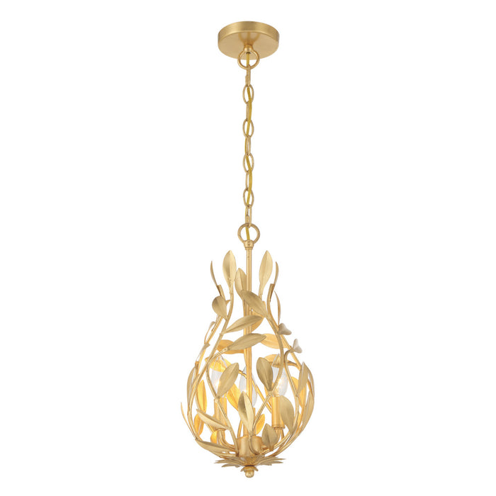 Broche 9'' Antique Gold Chandelier | 565-GA