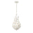 Broche 9'' Matte White Chandelier | 565-MT