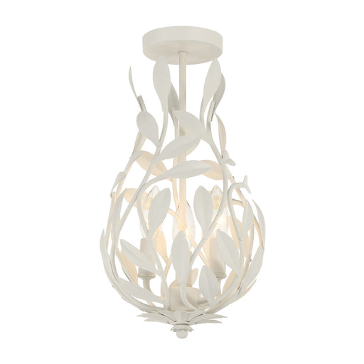 Broche 9'' Matte White Semi Flush Mount | 565-MT_CEILING