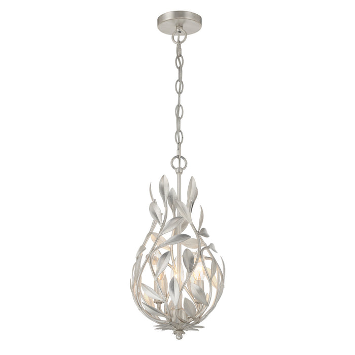 Broche 9'' Antique Silver Chandelier | 565-SA