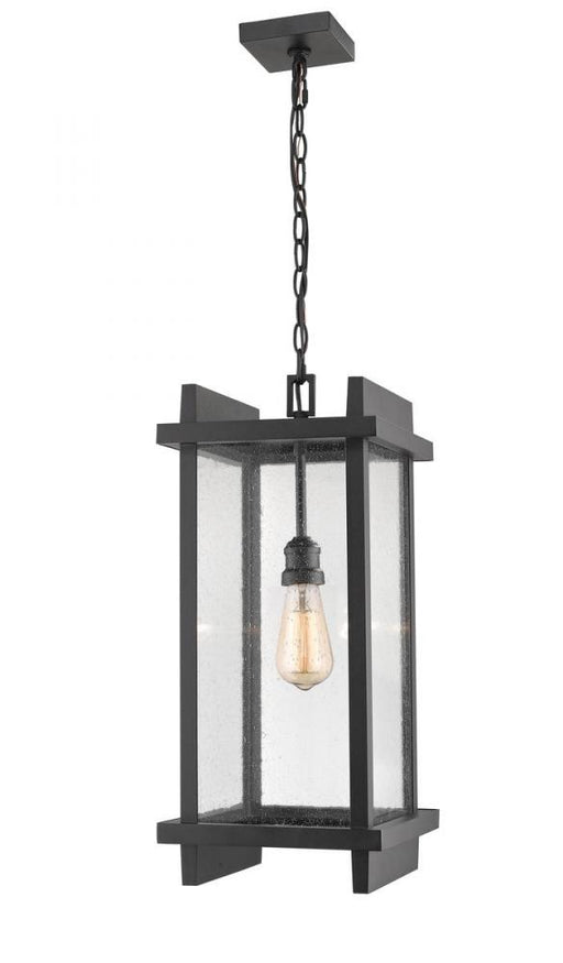 1 Light Outdoor Chain Mount Ceiling Fixture | 565CHB-BK