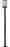 1 Light Outdoor Post Mounted Fixture | 565PHBS-536P-BK