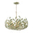 Broche 5 Light Champagne Green Tea Chandelier | 566-CT
